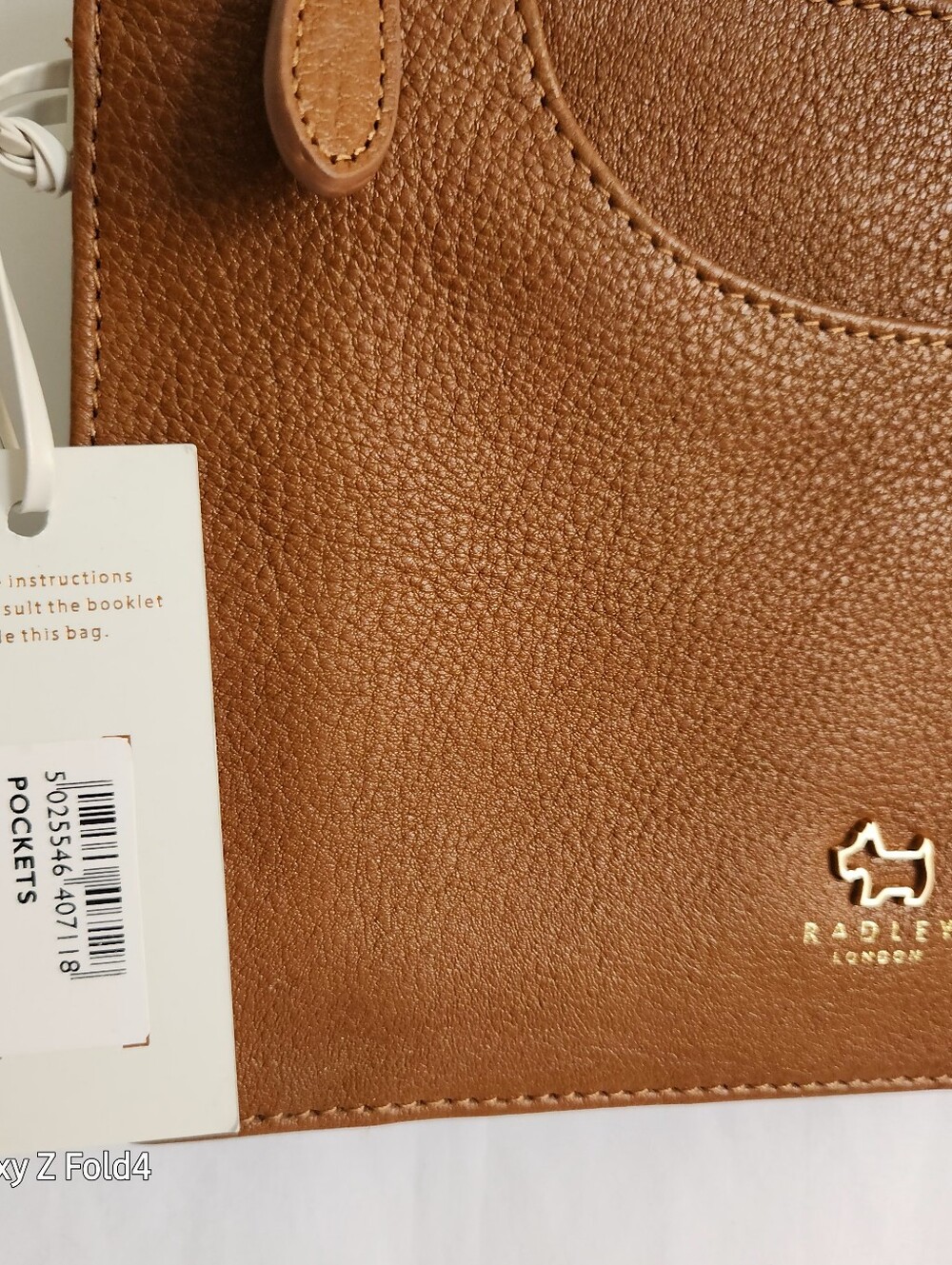 RADLEY LONDON Tan Leather Crossbody Bag with Gold Hardware - Picture 4 of 11